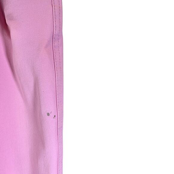 ESCADA Pants Women Sz 42 Pink Straight Leg Cotton Jean Mid-Rise Hemmed - Picture 4 of 4